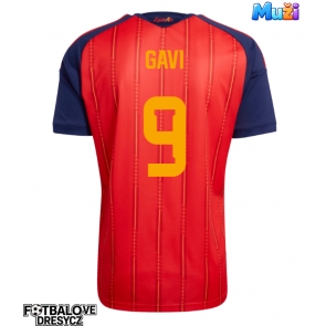 Španělsko Paez Gavi #9 Domácí Dres MS 2026 Krátký Rukáv